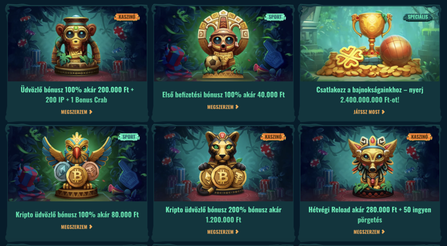 Spinanga kaszinó promóciók